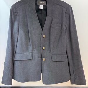 Delta AIRLINES Gray Blazer with Gold Buttons